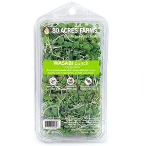 80 Acres Farms Wasabi punch Microgreens
