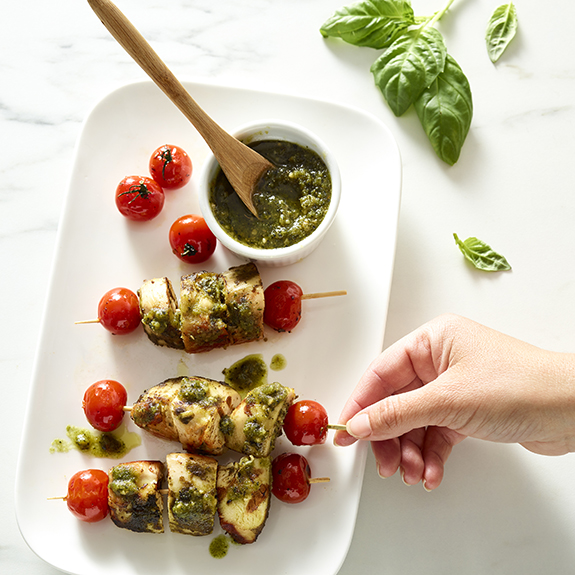 PESTO CHICKEN SKEWER 80 Acres Farms