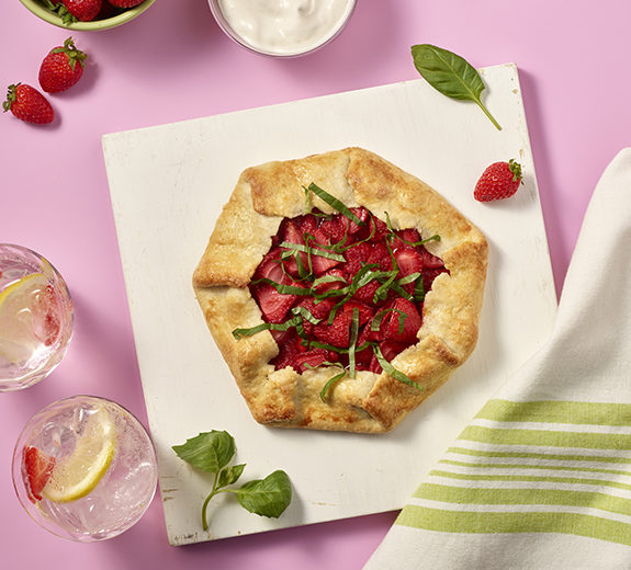 Strawberry Basil Galette