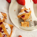 Strawberry Almond Snacking Cake