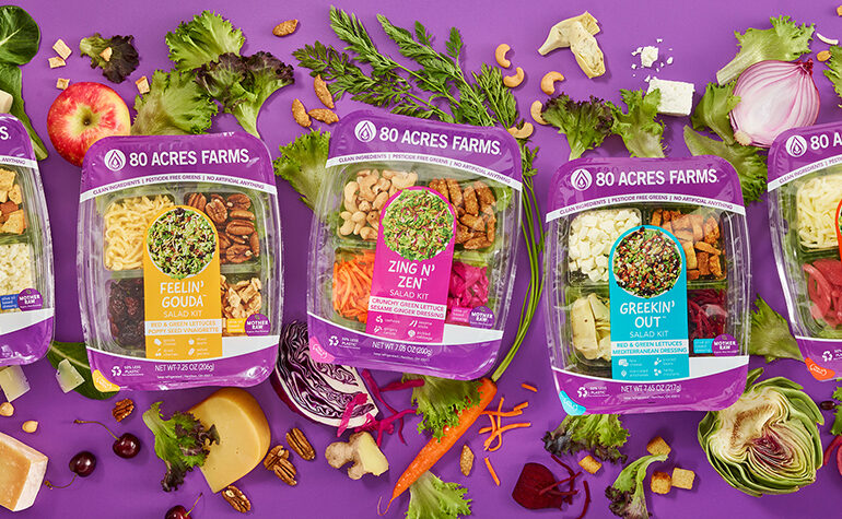 80 Acres Farms Salad Kits: Hail, Ceasar, Feelin' Gouda, Zing N' Zen, Greekin' Out, Rockin' Ranchero