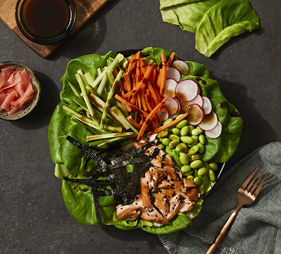 80 Acres Farms Honey Glazed Salmon Salad