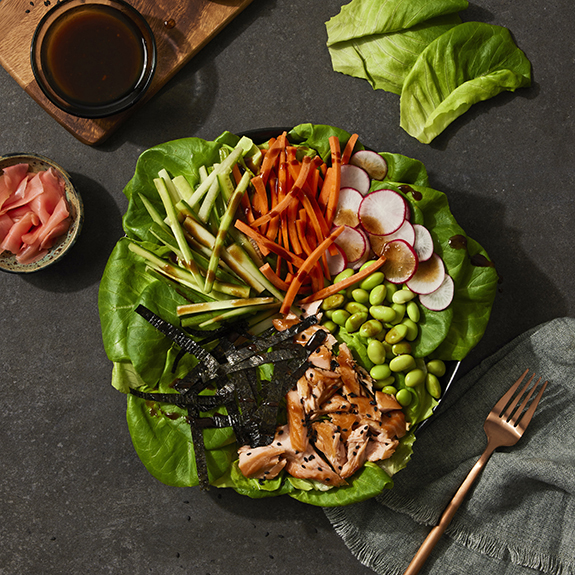 80 Acres Farms Honey Glazed Salmon Salad