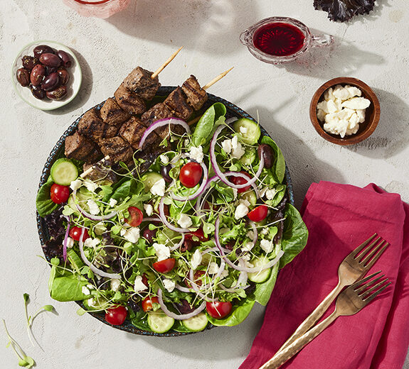 80 Acres Farms Greek Kabob Salad