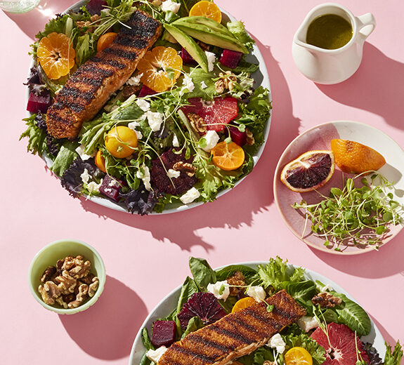 80 Acres Farms | Blackened Salmon Salad