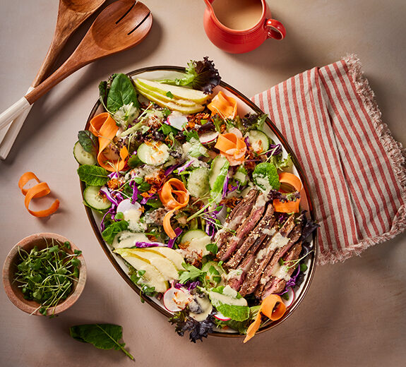 80 Acres Farms | Korean Steak & Crispy Rice Power Salad | Power Crunch Salad Blend | Recipe