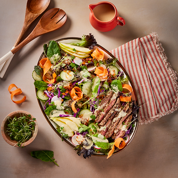 80 Acres Farms | Korean Steak & Crispy Rice Power Salad | Power Crunch Salad Blend | Recipe