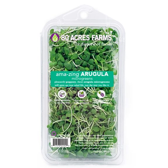 80 Acres Farms Amazing Arugula Microgreens